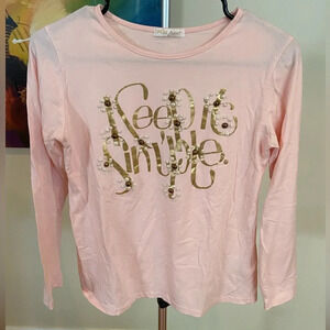 Pink long sleeve t shirt
